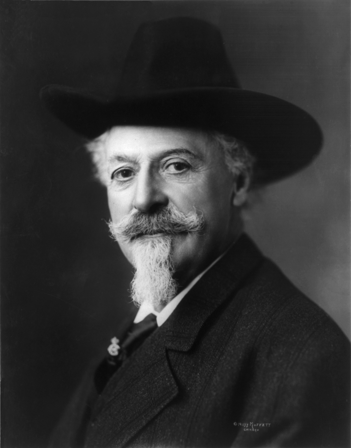 Bro. Buffalo Bill Cody Headshot black and white