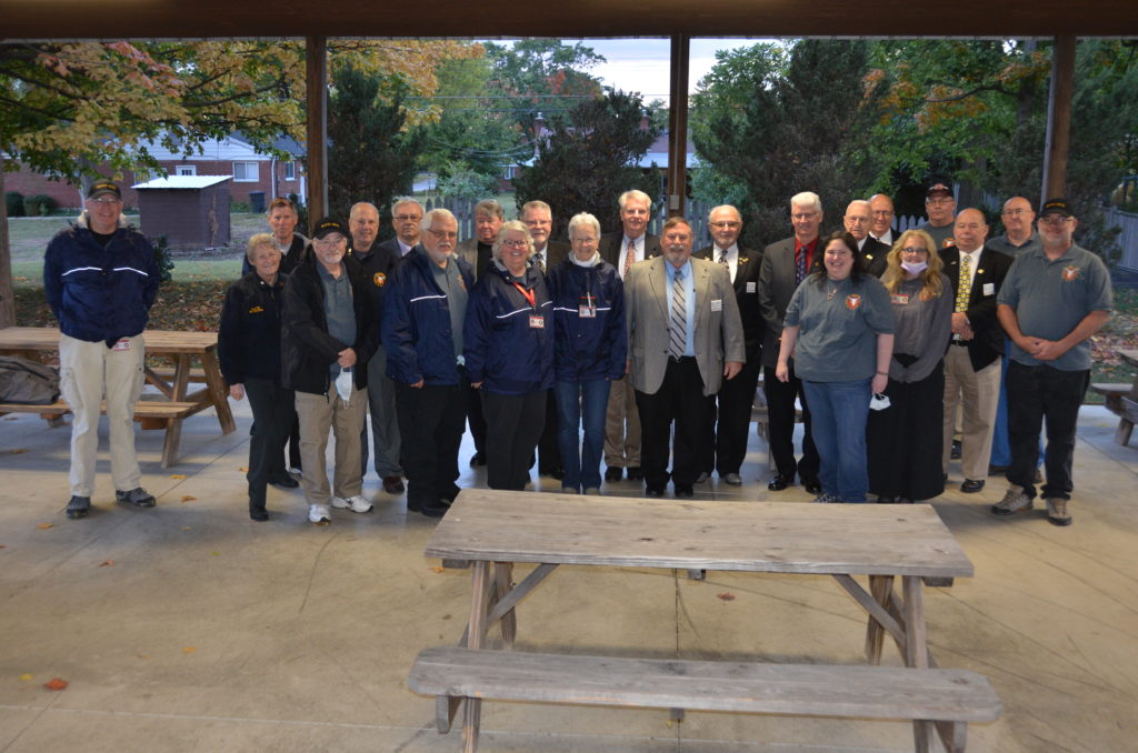 Beavercreek Lodge #753 officers and members of the Beavercreek Township Fire Department Auxiliary