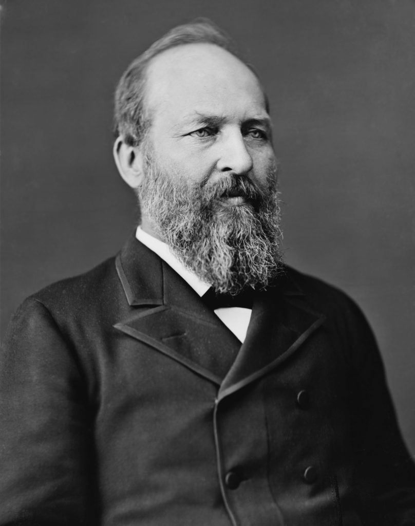 Portrait of U.S. President James Garfield