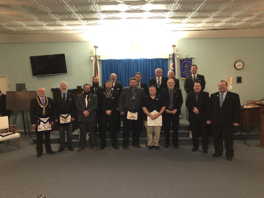 Ohio Freemasons of Bethel Lodge #61 dressed in traditional Masonic regalia