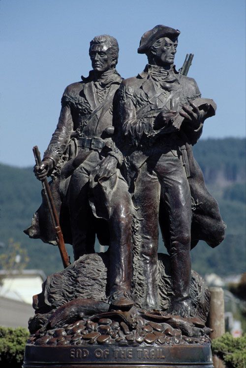 The End of the Trail Monument, Seaside, Oregon