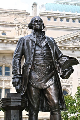 Bronze sculpture George Washington as Master Mason, Indianapolis, IN