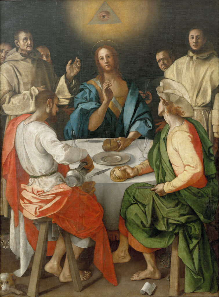 Eye of Providence in Pontormo’s Supper at Emmaus