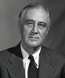 A portrait of President Franklin Roosevelt