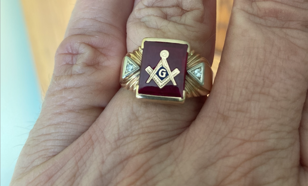 Scottish Rite 33 Degree Master Mason Masonic Ring White and Yellow 18k Gold  Plated 20 Grams Double Eagle Handcrafted BR-24 » Uniqable Rings