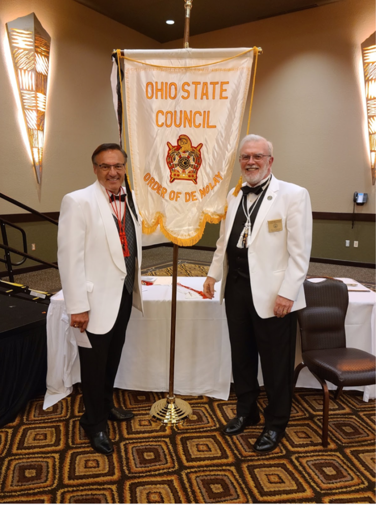 An image of Paul Weglage and Scott Lipps for the Ohio State Council of DeMolay.